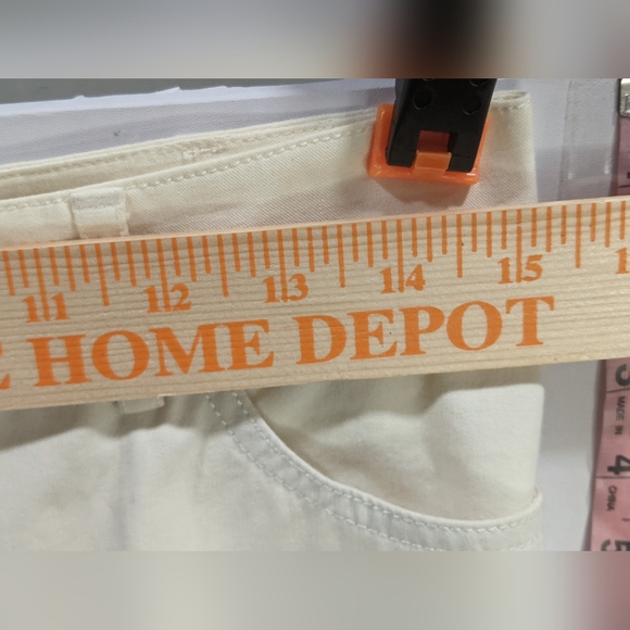 Gunex Off White Side Zip Closure Slim Leg Ankle Dress Pants Polyester SZ 6 - Picture 8 of 12